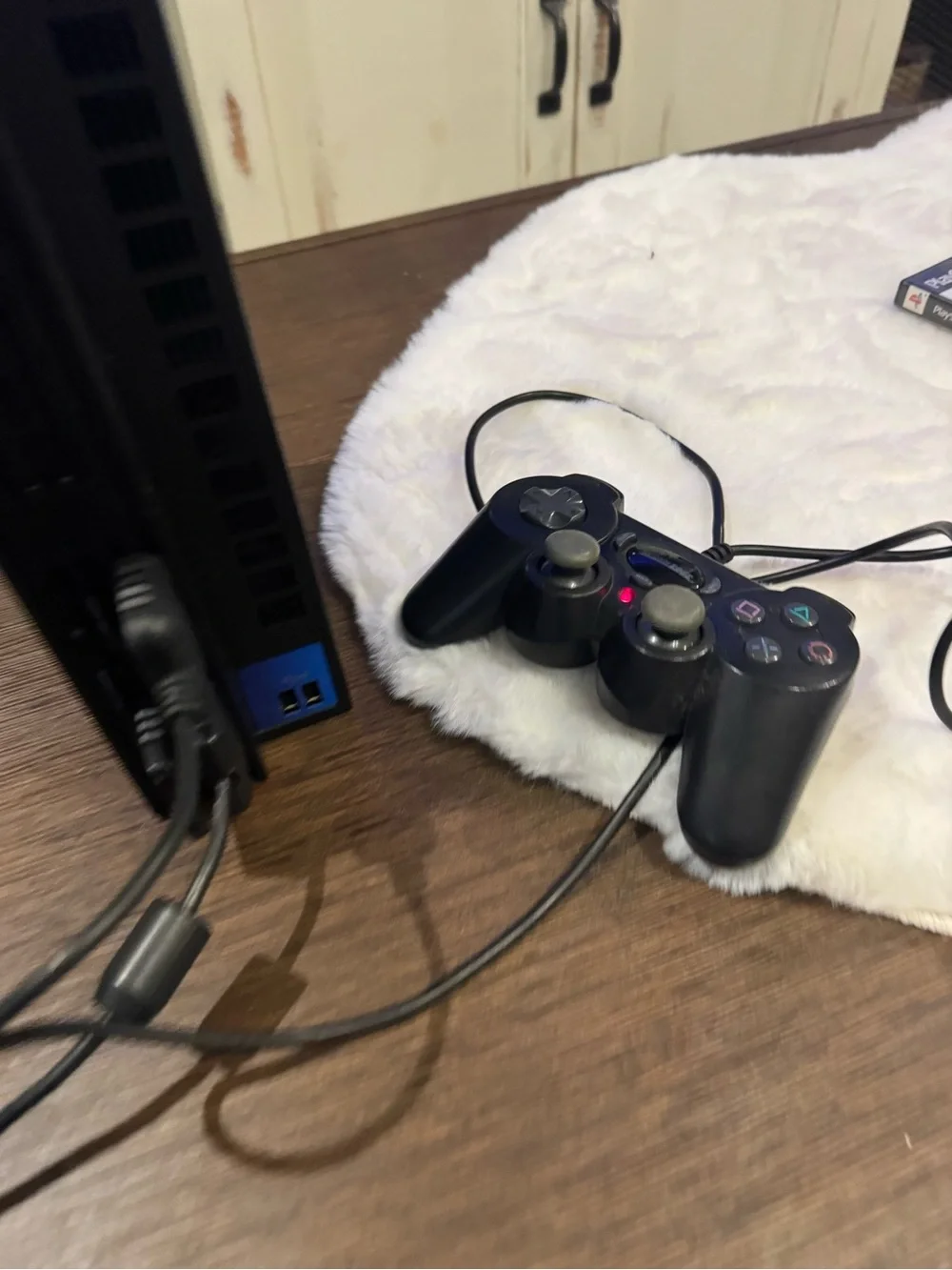 Sony PlayStation 2 Slim Black Console Bundle with Dual Controllers 2 games